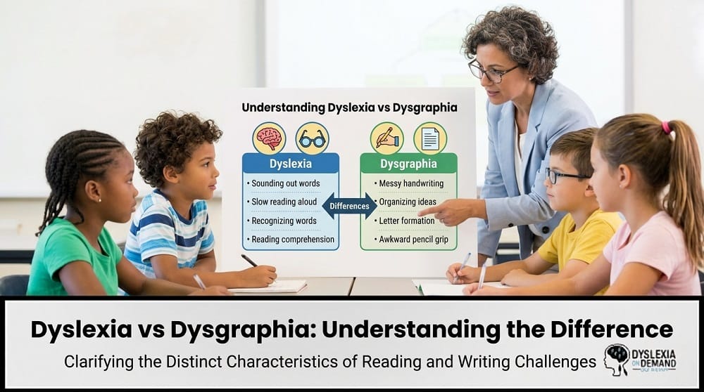 Dyslexia vs Dysgraphia: Understanding the Difference