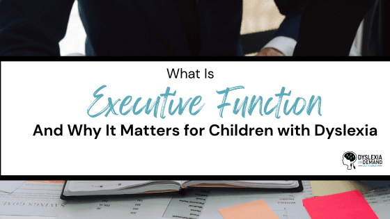 What Is Executive Function? Why It Matters for Children with Dyslexia