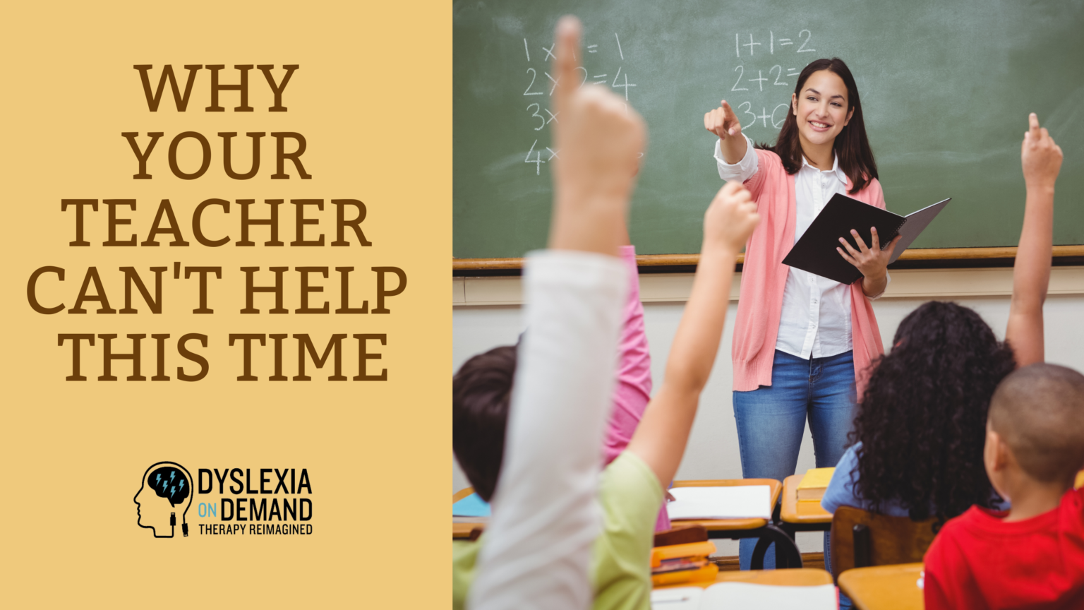 Why Your Teacher Can’t Help This Time