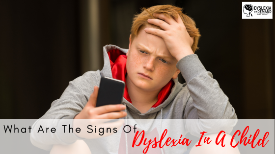 Signs of Dyslexia in a child