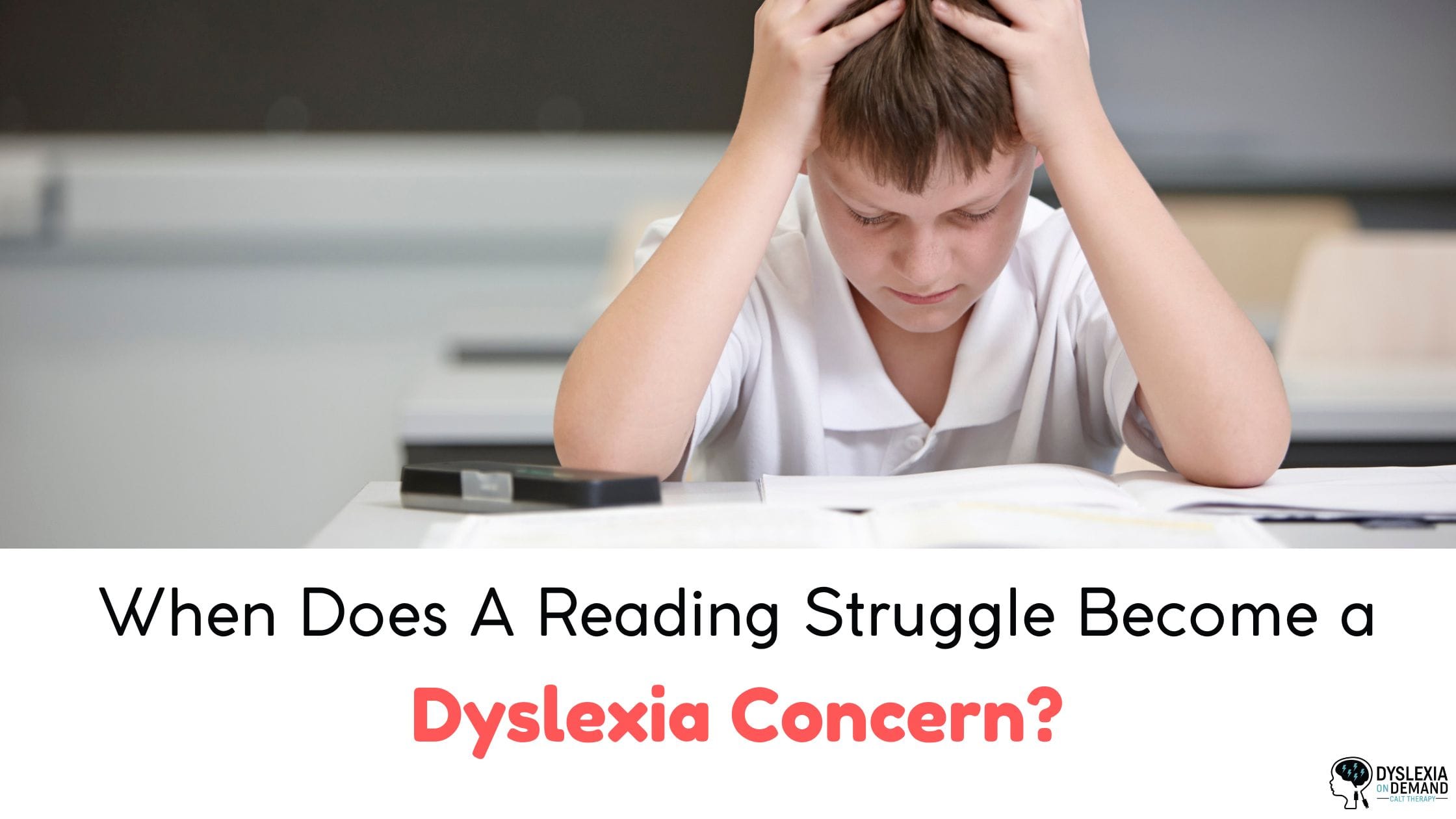 When Does a Reading Struggle Become a Dyslexia Concern?